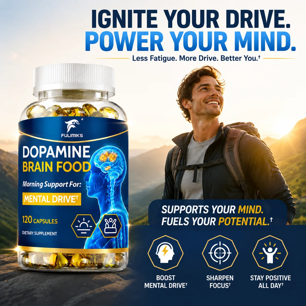 Dopamine Brain Food Supplement Mental Focus Mood Support