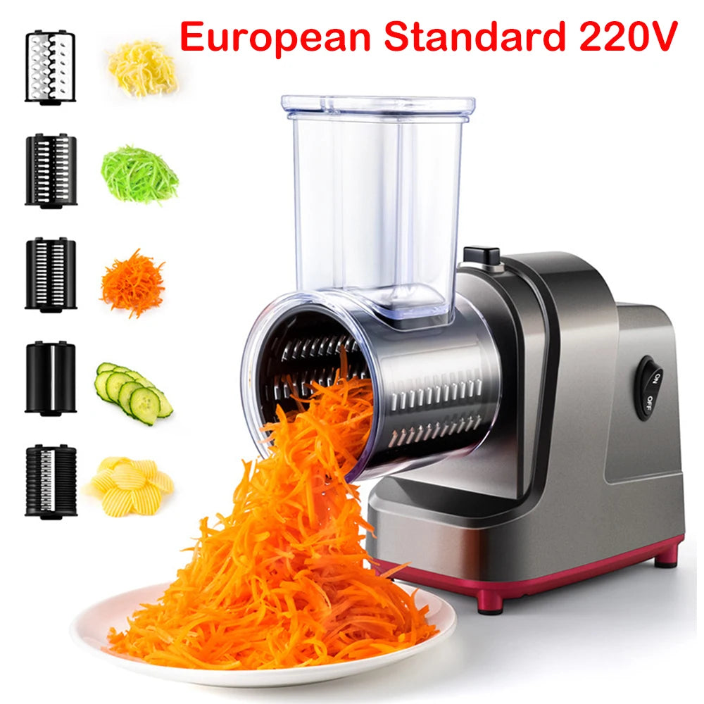 250W 5-in-1 Electric Vegetable Slicer and Cheese Grater JT253