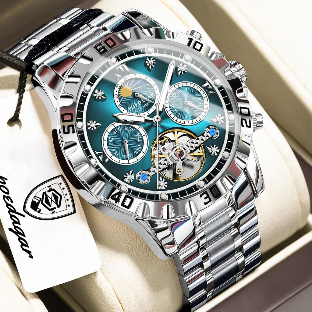 Men's Luxury Hollow Tourbillon Automatic Mechanical Watch