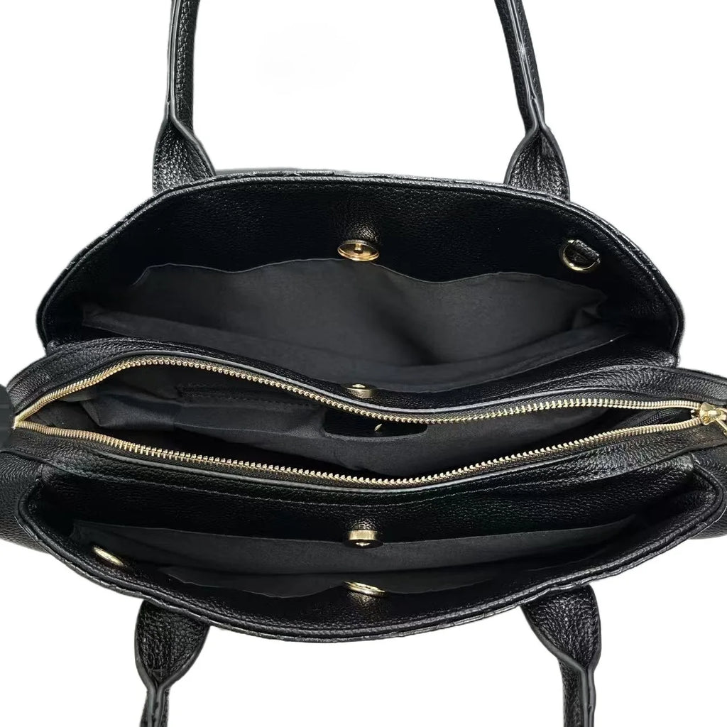 Women's Crocodile Pattern PU Leather Shoulder Tote Bag