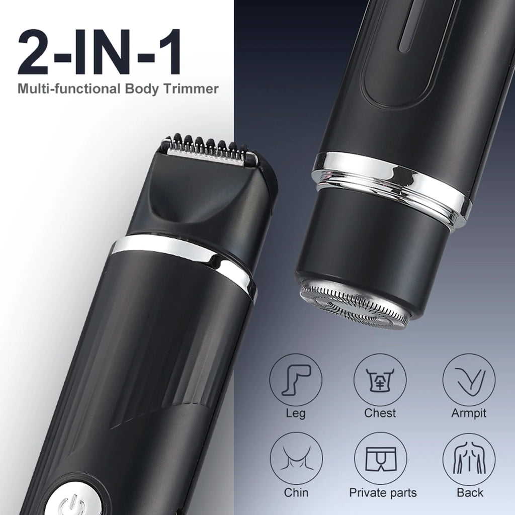 Women Dual-Head 2-in-1 Electric Shaver Hair Trimmer Epilator RQ-3016