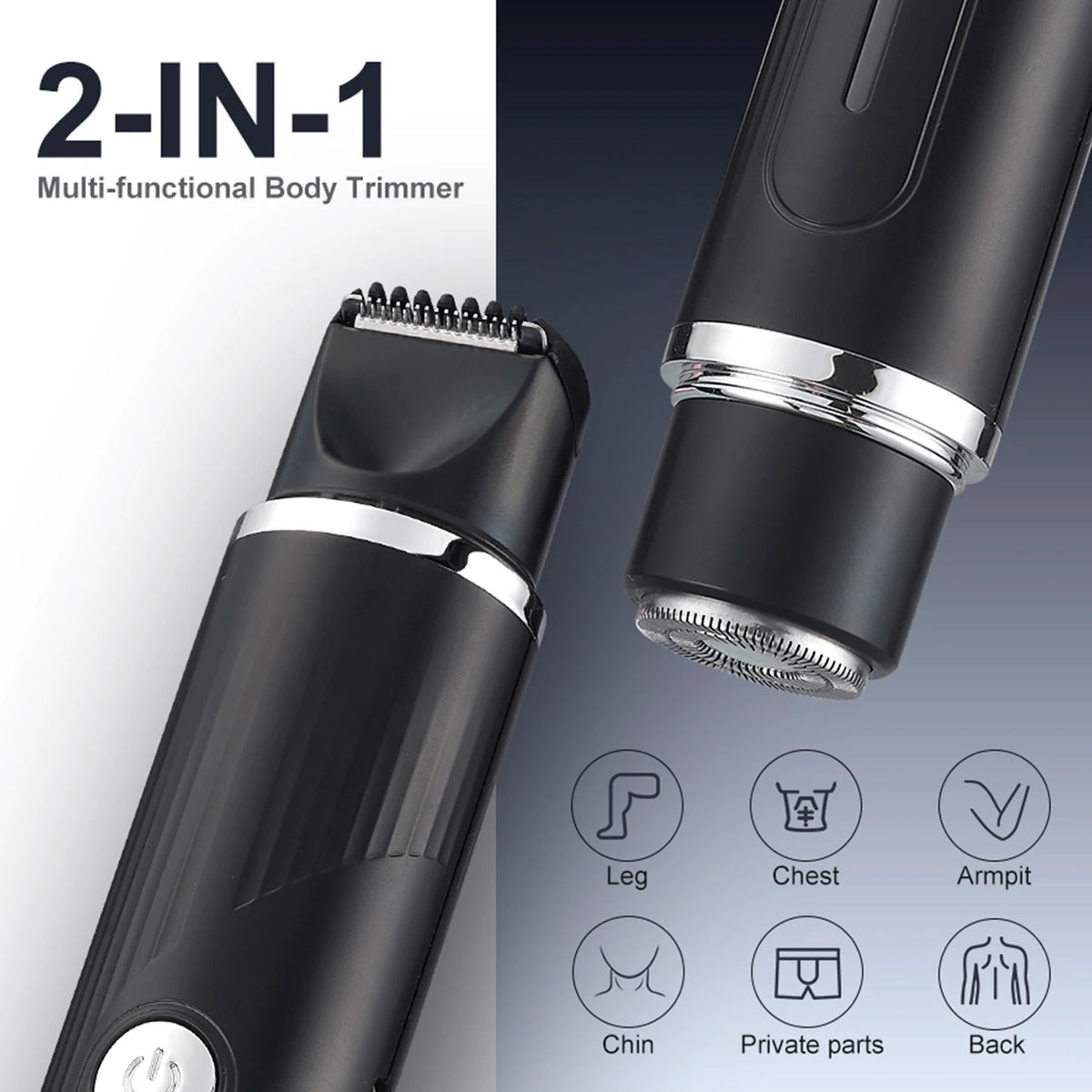 Women Dual-Head 2-in-1 Electric Shaver Hair Trimmer Epilator RQ-3016