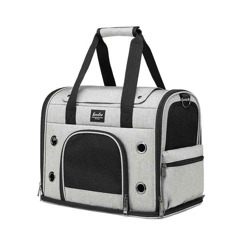 Portable Breathable Rolling Pet Carrier Suitcase for Cats Dogs