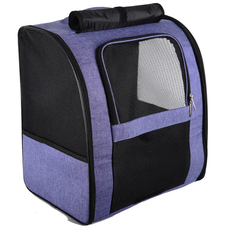 Lightweight Cat Backpack Carrier with Breathable Mesh for Travel Hiking