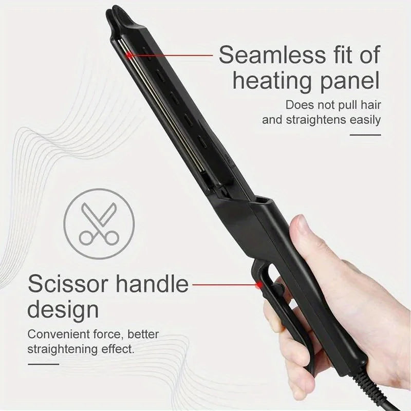 Wide-Width Ionic Hair Straightener with 4 Temperature Settings