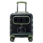 Double-layer Rolling Pet Stroller Carrier Backpack for Cats Dogs