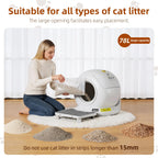 Compact Automatic Self Cleaning Cat Litter Box for Cats