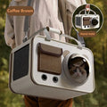 Large Capacity Cat Backpack Carrier with Bubble Window for Cats