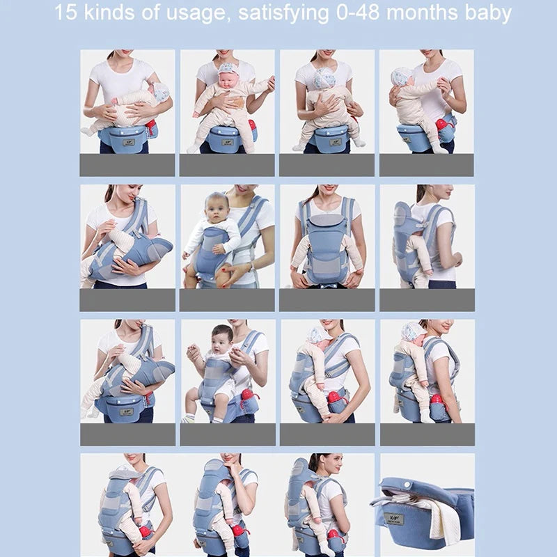 Ergonomic Newborn Baby Carrier Backpack