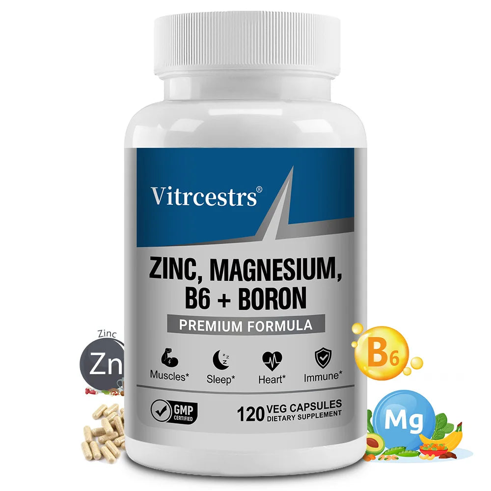 Magnesium Complex Capsules with Zinc D3 B6 and L-Threonate