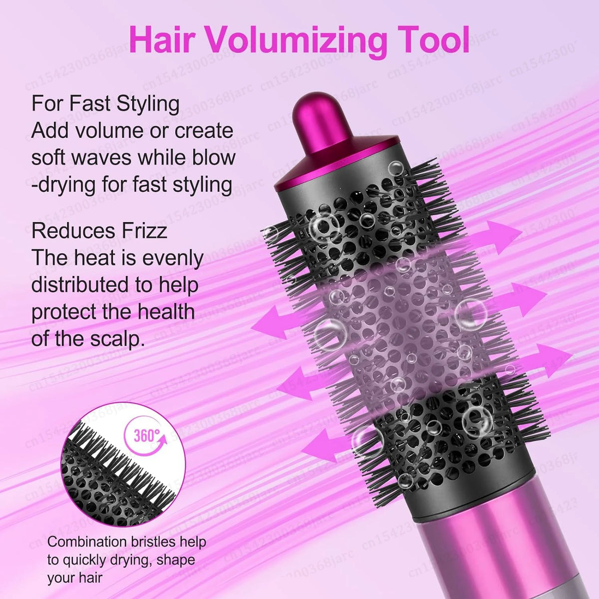 Professional Multi Hair Styler and Hot Air Brush Dryer X9