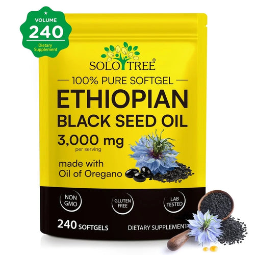 Black Seed Oil with Oregano Oil Dietary Supplement Softgels