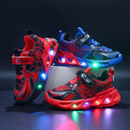Kids' Breathable Mesh LED Luminous Sneakers