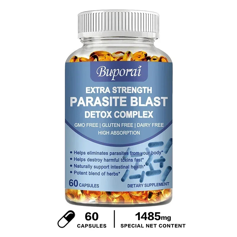 Parasite Blast Detox Complex Intestinal Cleanse Digestion Supplement