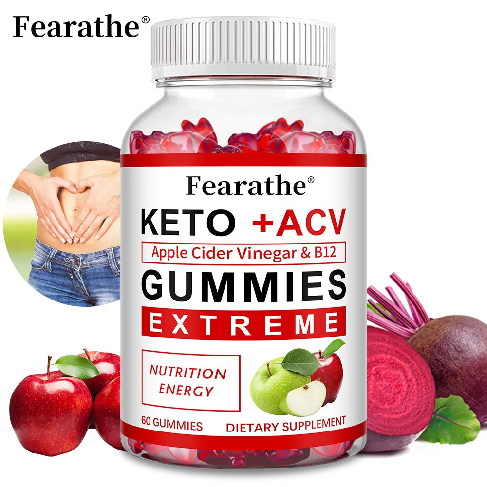 Keto Apple Cider Vinegar Metabolism Immune Dietary Supplement Gummies