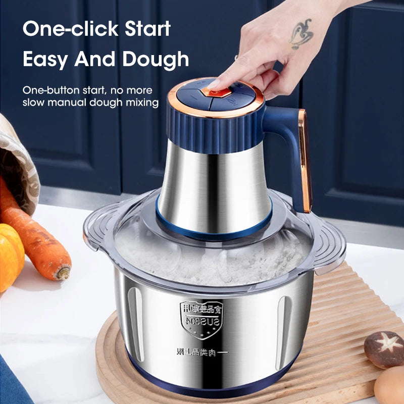 Electric 5-Speed Meat Grinder and Food Processor 5.3 qt 500W