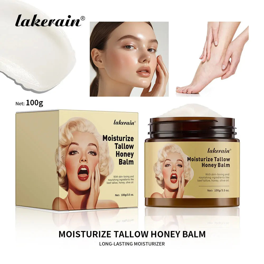Whipped Beef Tallow and Honey Balm Moisturizing Face and Body Cream