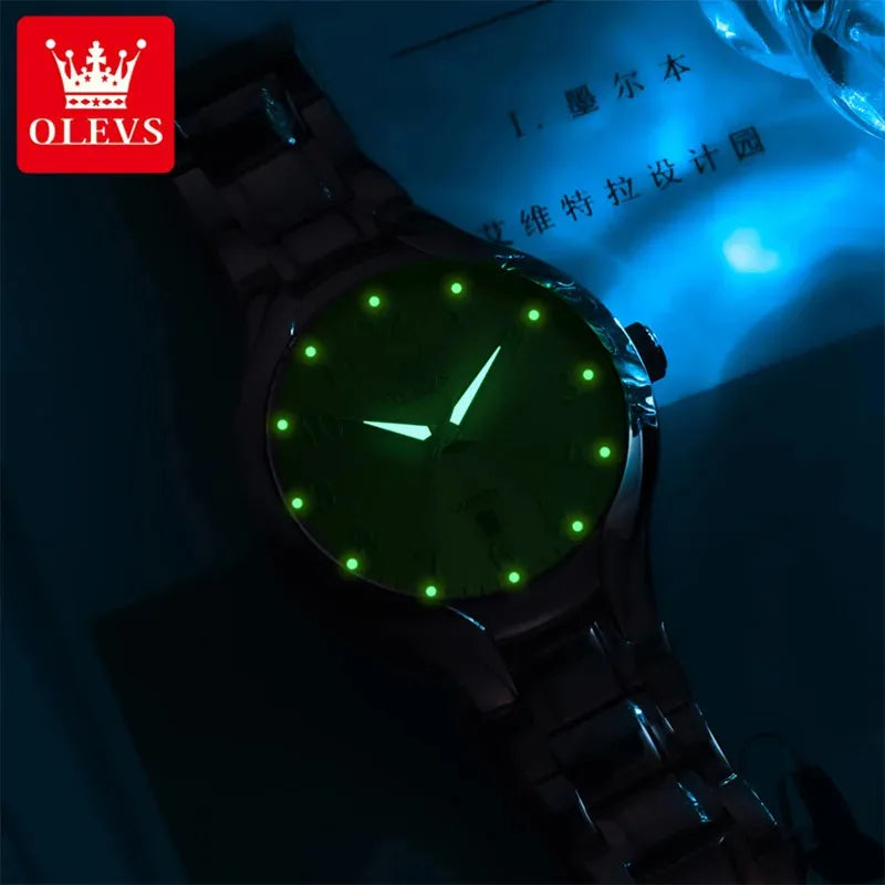 Men's Quartz Stainless Steel Watch with Calendar