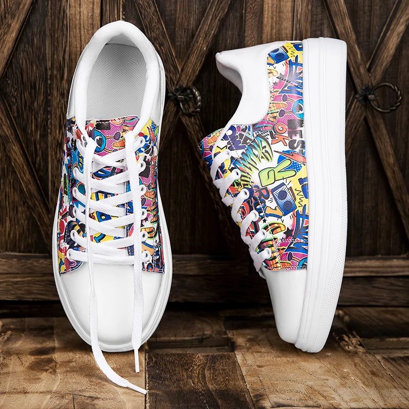Men's Lightweight Breathable Skate Sneakers