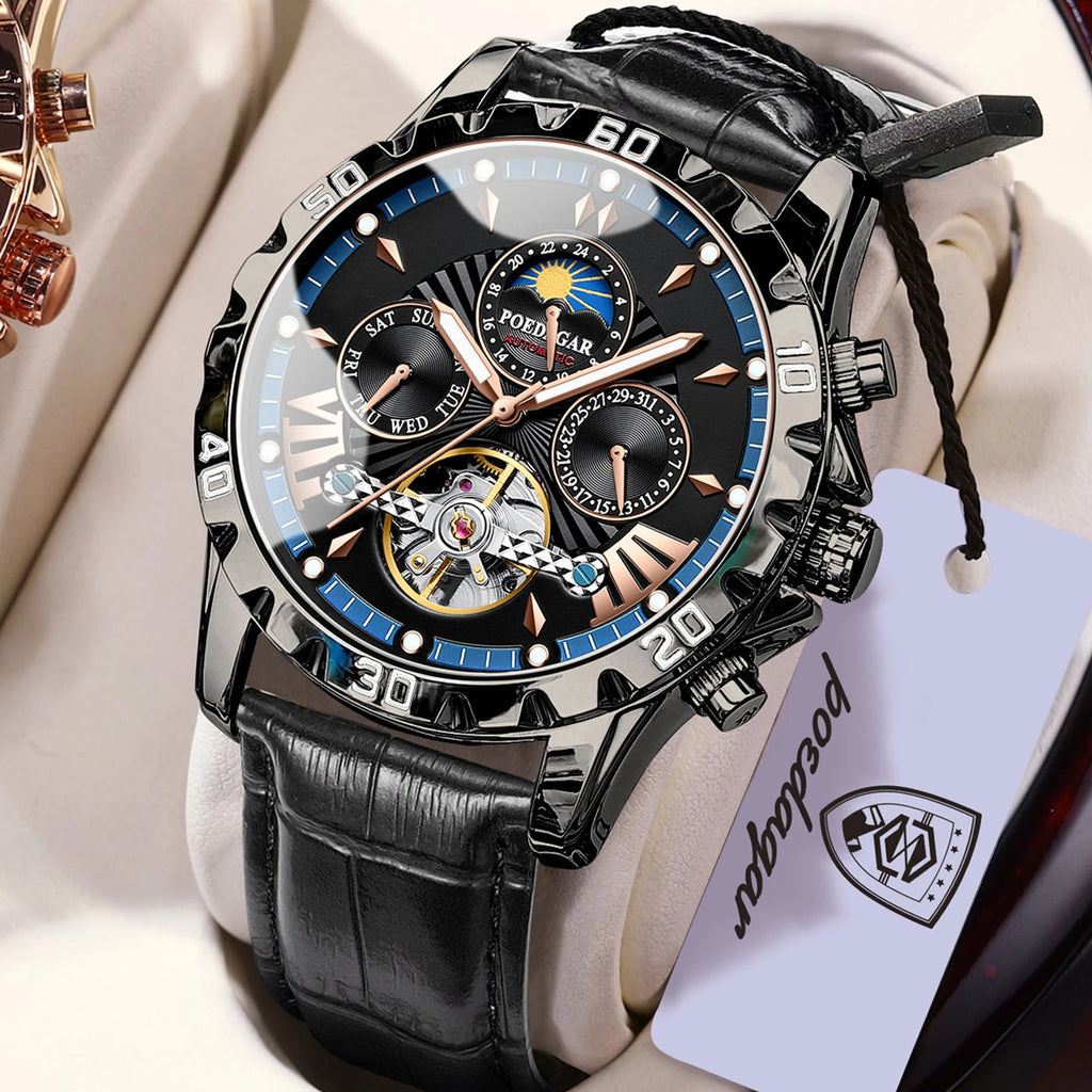 Men's Luxury Hollow Tourbillon Automatic Mechanical Watch