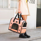 Portable Breathable Rolling Pet Carrier Suitcase for Cats Dogs
