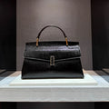 Women's Luxury Leather Snake Stitching Shoulder Handbag