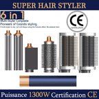 Professional Multi Hair Styler and Hot Air Brush Dryer X9