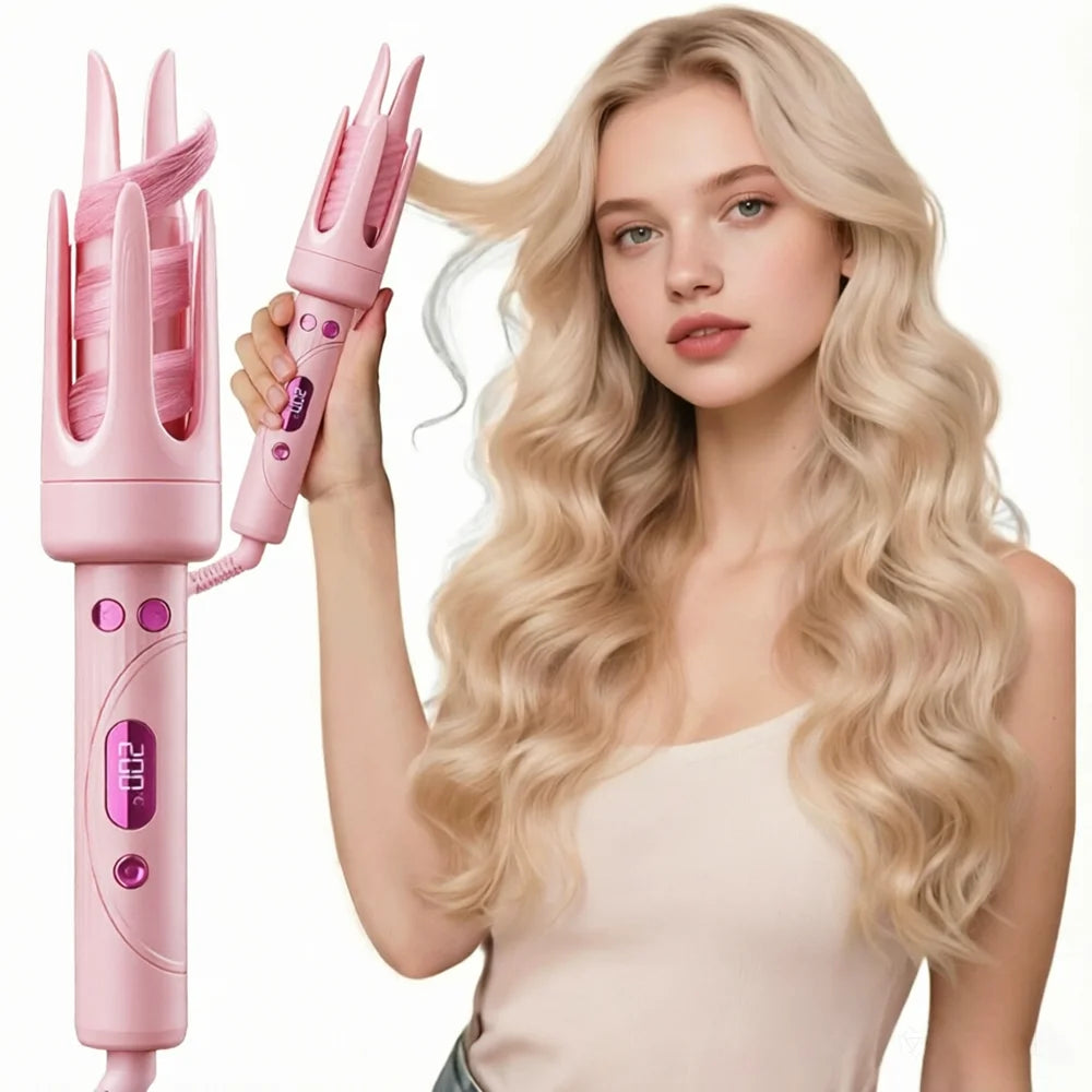 32mm Automatic Rotating Curling Iron with Digital Display