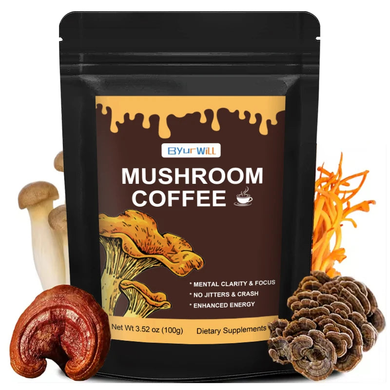 Lion's Mane and Turkey Tail Energy Support Mushroom Coffee