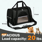 Foldable Airline Approved Pet Carrier Bag for Cats Dogs