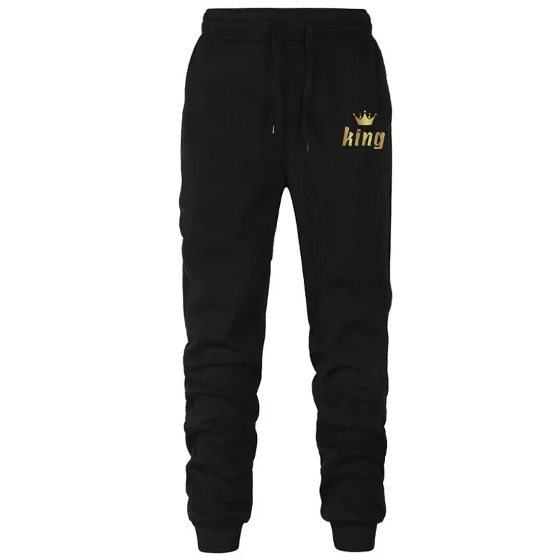 King & Queen Couple Hoodie and Jogger Pants Set