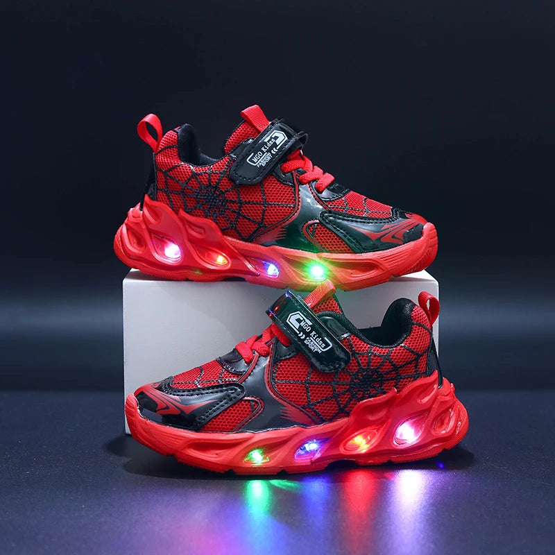 Kids' Breathable Mesh LED Luminous Sneakers