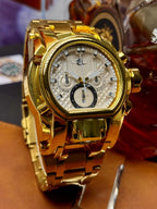 Men's Punk Large Dial Waterproof Luminous Quartz Watch
