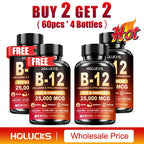 Vitamin B12 Complex Supplement for Brain Heart Energy Support