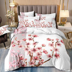 Japanese Ukiyo-e Wave Print Duvet Cover Set