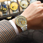 Men's Luminous Skeleton Tourbillon Automatic Watch