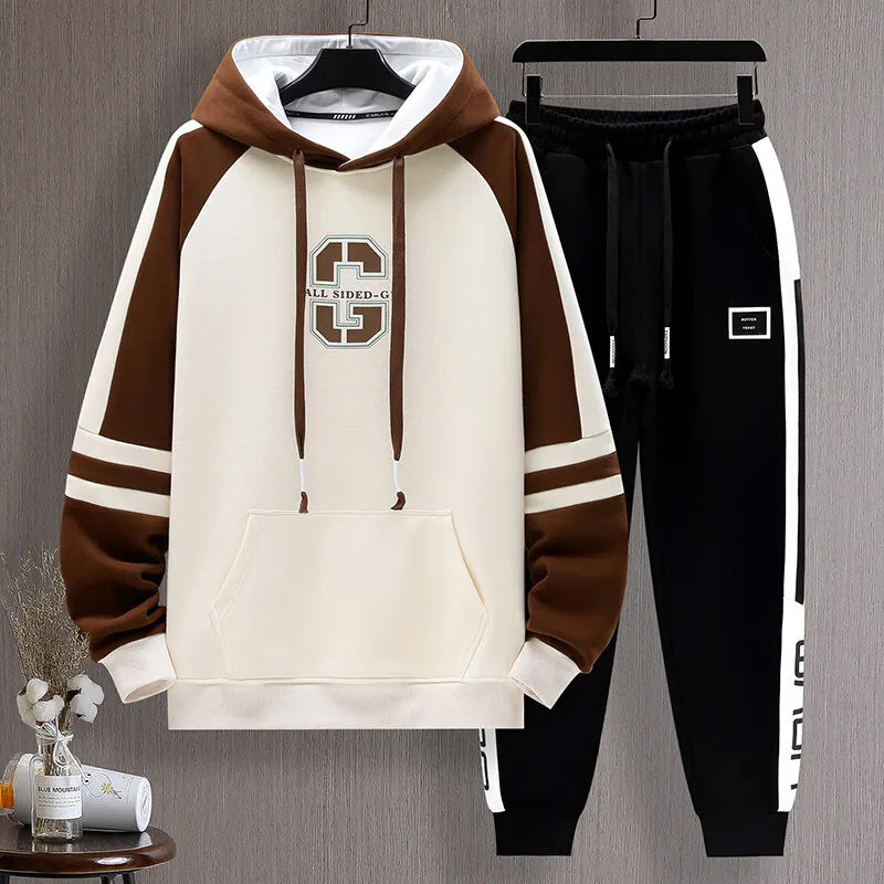 Men's Cotton Hoodie and Jogger Two Piece Set