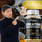 Creatine Monohydrate Muscle Strength Dietary Supplement Capsules
