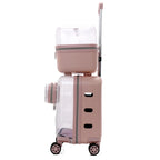 Double-layer Rolling Pet Stroller Carrier Backpack for Cats Dogs