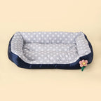 Soft Square Dog Sofa Warm Washable Pet Bed