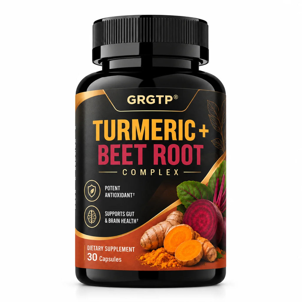 Turmeric Beet Root Complex Antioxidant Energy Supplement Capsules
