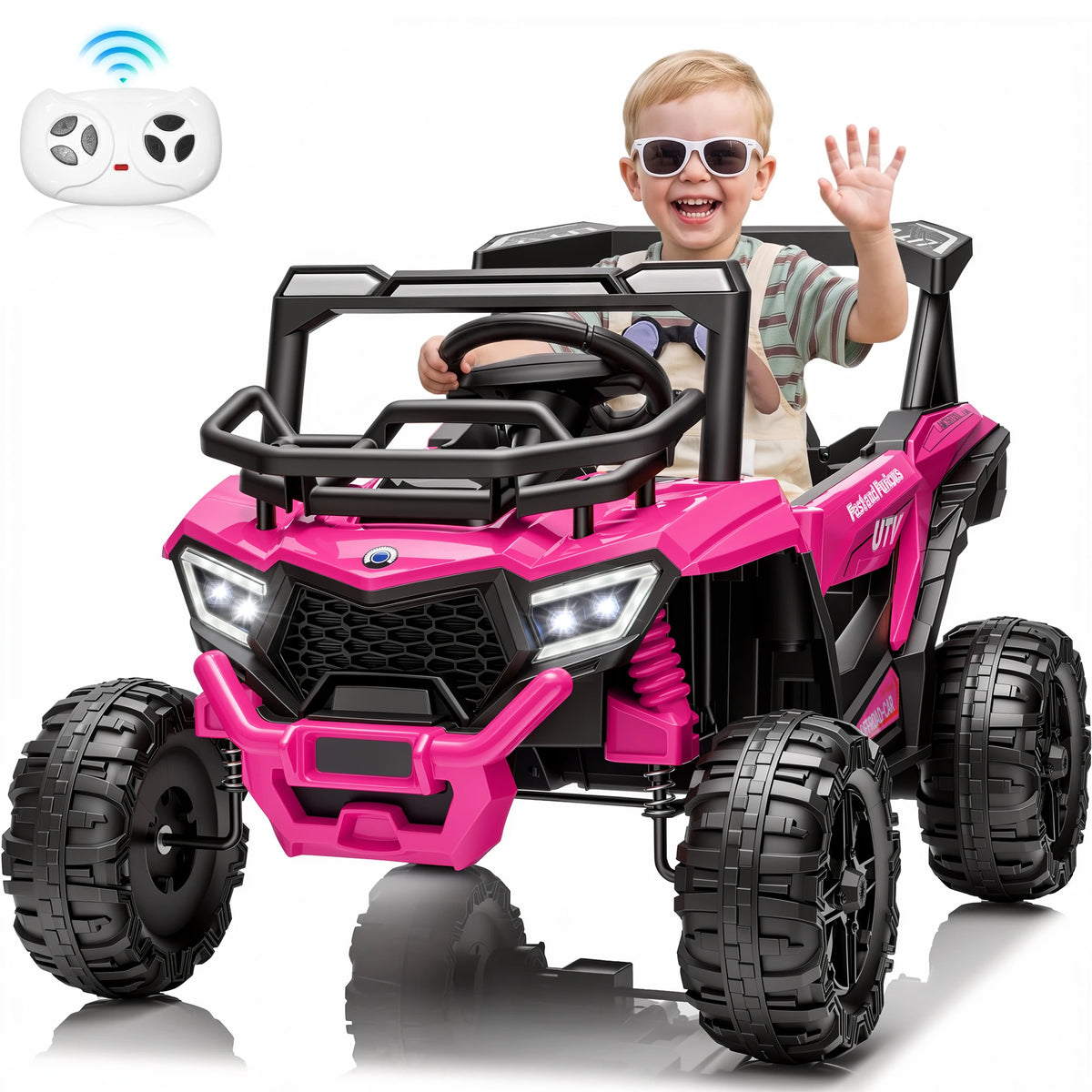 Kids 12V Electric Ride-On UTV Toy with Remote Control