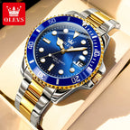 Men's Quartz Stainless Steel Watch with Calendar