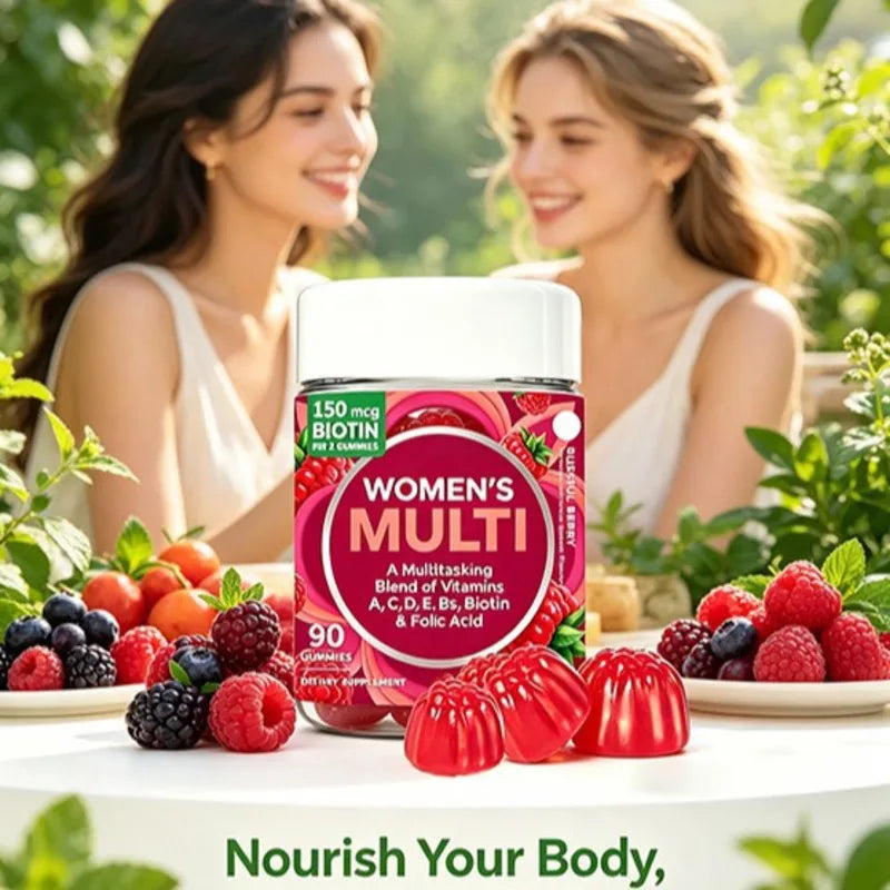 Women's Multivitamin Daily Support Dietary Supplement Gummies