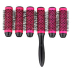 6-Piece Rolling Hair Comb Set for Blow-Dry Styling