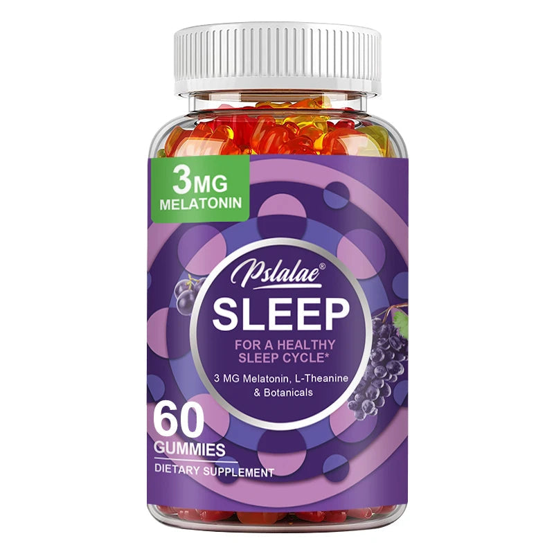 Melatonin and L-Theanine Sleep Support Dietary Supplement Gummies