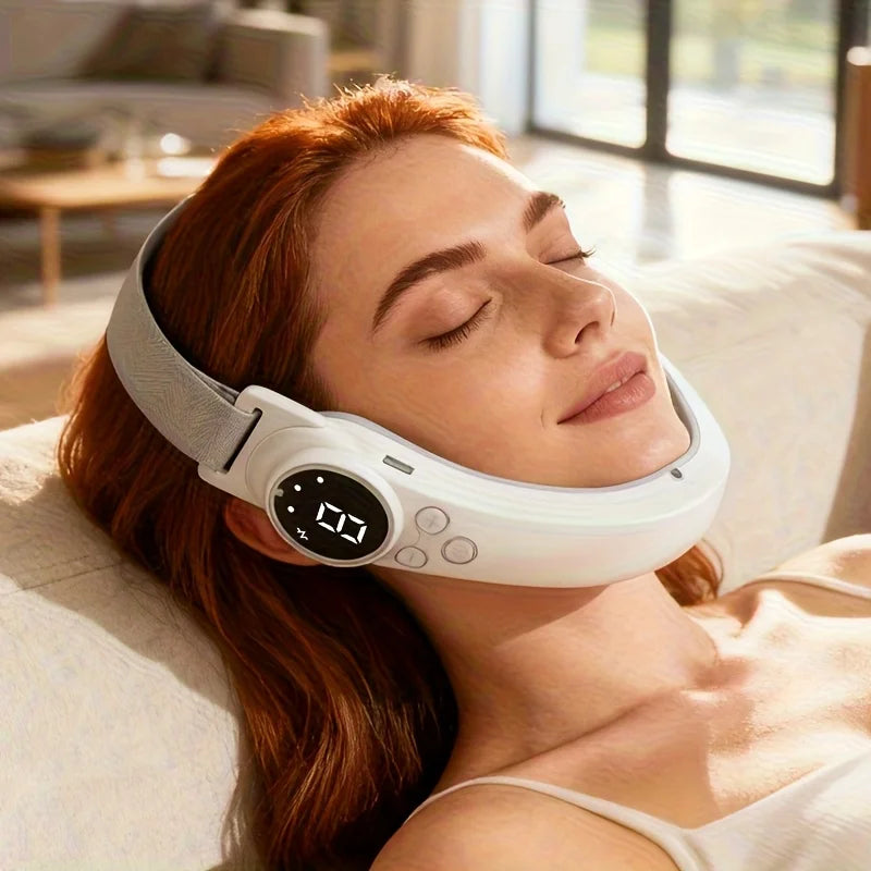 EMS V Face Lifting Massager 9 Levels Chin Cheek Lift Belt
