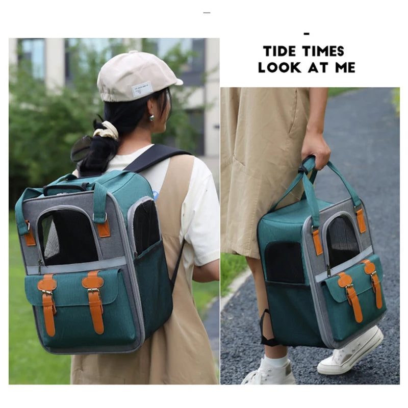 Breathable Pet Carrier Backpack for Cats Dogs