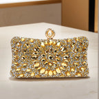 Women's Luxury Pearl Rhinestone Evening Clutch Bag