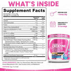 Women's Creatine Monohydrate BCAA Multi-Collagen Biotin Vitamin D3 Tropical Orange Powder